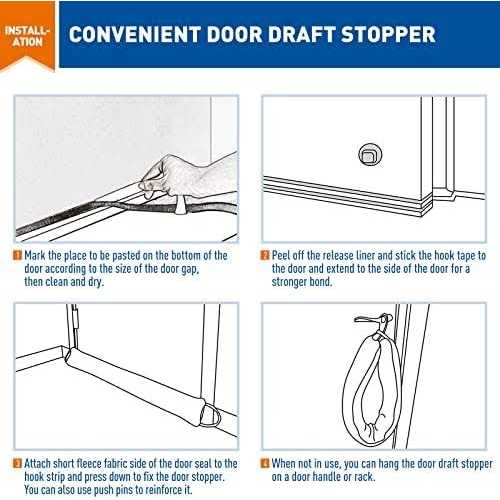 Magzo Door Draft Stopper Door Door Insulation Stopper Weighted Blocker - Zenithce