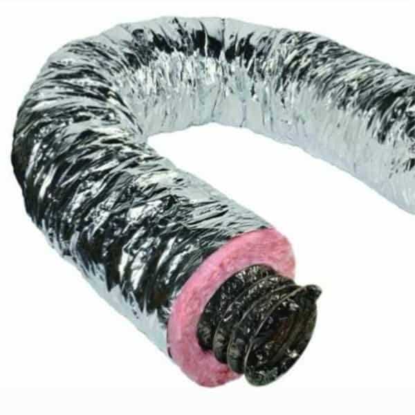 inchsilver Flex Quietflex Insulated Flexible Duct R6 25 - Zenithce