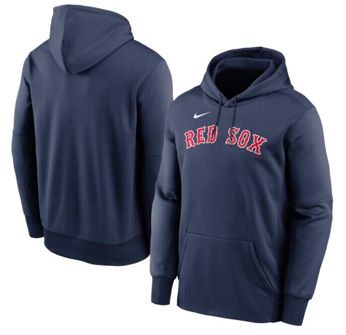 Boston Red Sox Wordmark Therma Performance Pullover Hoodie - Zenithce