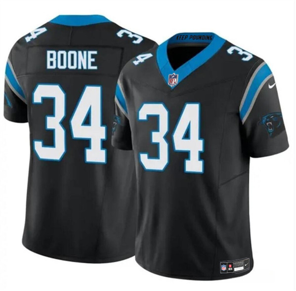 Carolina Panthers #34 Mike Boone Black 2024 F.U.S.E. Vapor Limited Stitched Jersey - Zenithce