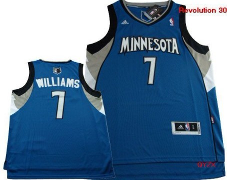 Minnesota Timberwolves #7 Derrick Williams Revolution 30 Swingman Blue Jersey - Zenithce