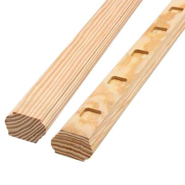 ProWood 6 ft Wood Railing Kit with Flat Aluminum Balusters - Zenithce