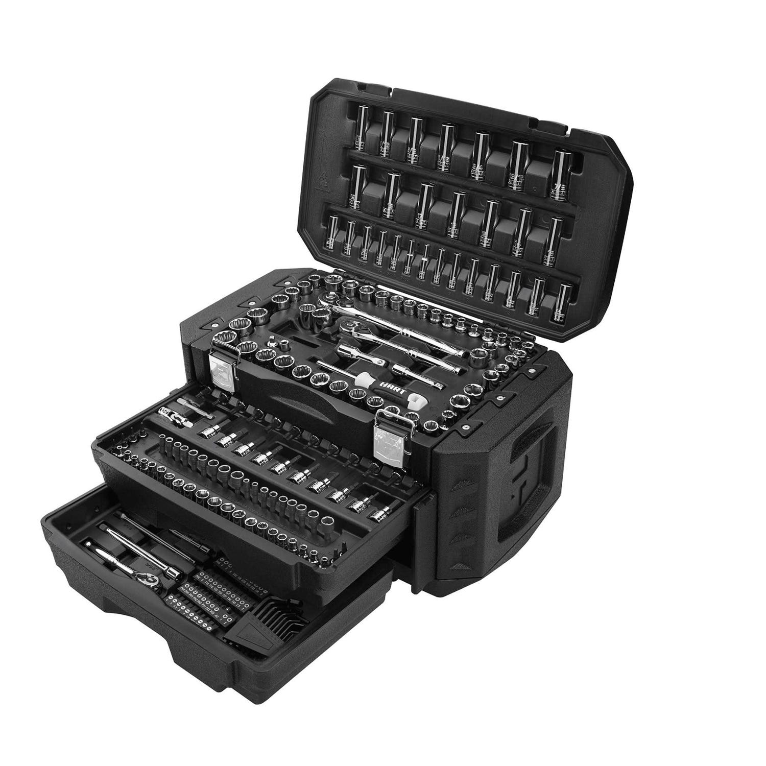 Hart 21-Piece Titanium Drill Bit Set with Protective Storage Case - Zenithce