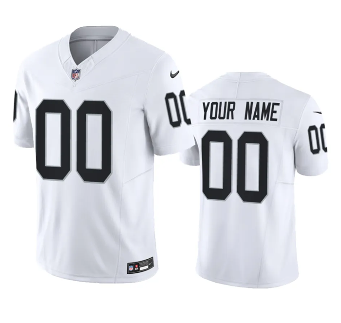 Las Vegas Raiders Custom White 2023 F.U.S.E Vapor Untouchable Stitched Jersey - Zenithce