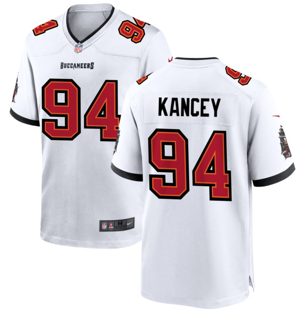 Tampa Bay Buccaneers #94 Calijah Kancey White 2023 Draft Stitched Game Jersey - Zenithce