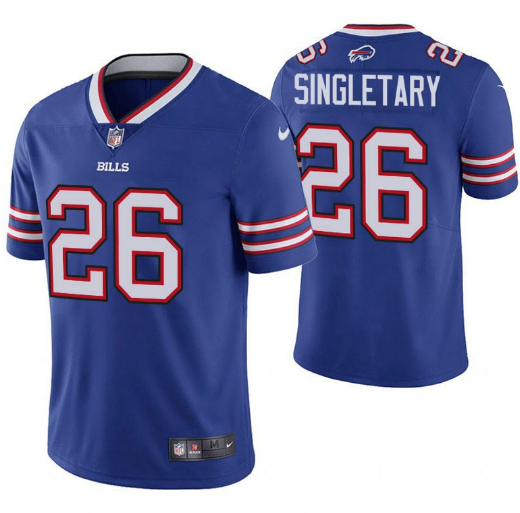 Buffalo Bills #26 Devin Singletary Blue Vapor Untouchable Limited Stitched Jersey - Zenithce