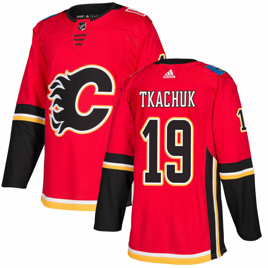 Calgary Flames #19 Matthew Tkachuk Red Stitched Jersey - Zenithce