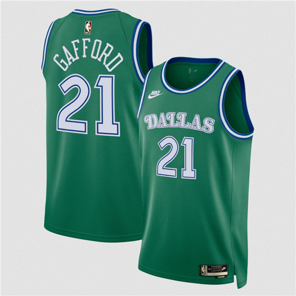 Dallas Mavericks #21 Daniel Gafford Green 2025 Classic Edition Stitched Jersey - Zenithce