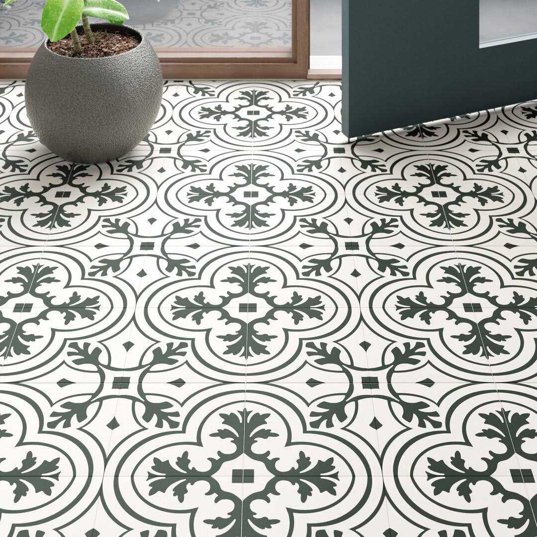 Merola Tile Triplex Real Black 7-3/4 in. x 7-3/4 in. Ceramic Wall Tile - Zenithce