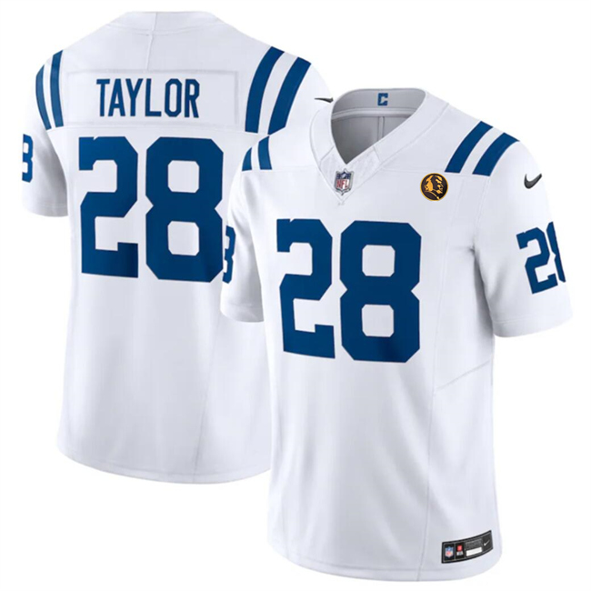 Indianapolis Colts #28 Jonathan Taylor White 2023 F.U.S.E. With John Madden Patch Vapor Limited Stitched Jersey - Zenithce