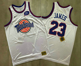The Movie Space Jam #23 LeBron James White Soul AU Jersey - Zenithce