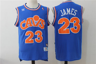 Cleveland Cavaliers 23 Lebron James Blue Hardwood Classics Swingman Jersey - Zenithce