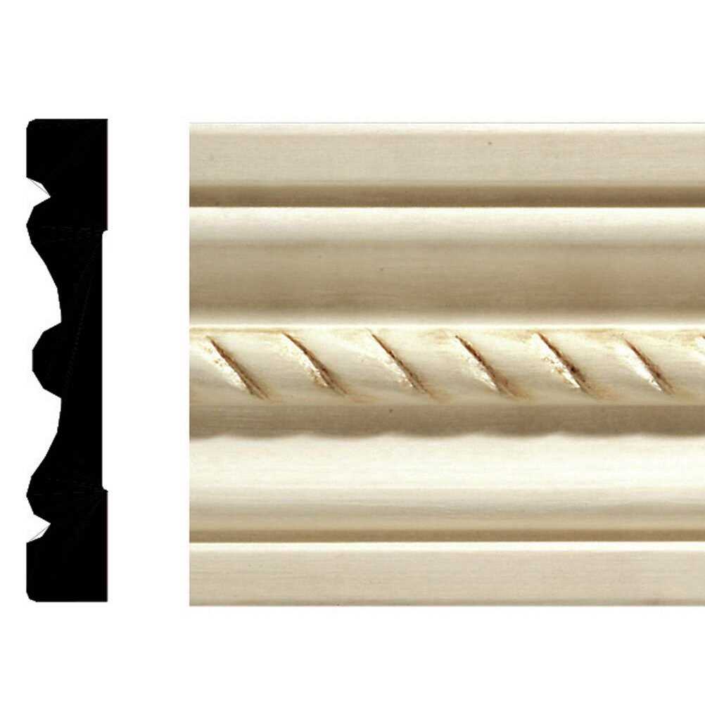 Ornamental Mouldings 1-1/4-in x 8-ft White Hardwood Unfinished Chair Rail Moulding - Zenithce