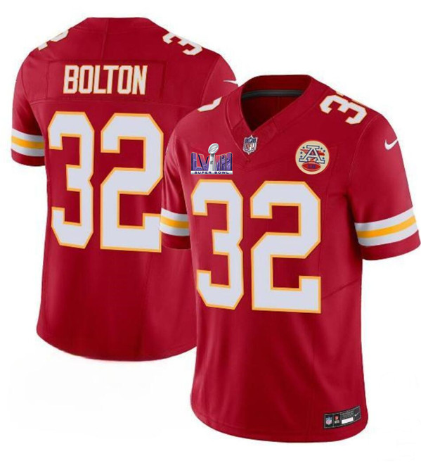 Kansas City Chiefs #32 Nick Bolton Red F.U.S.E. Super Bowl LVIII Patch Vapor Untouchable Limited Stitched Jersey - Zenithce