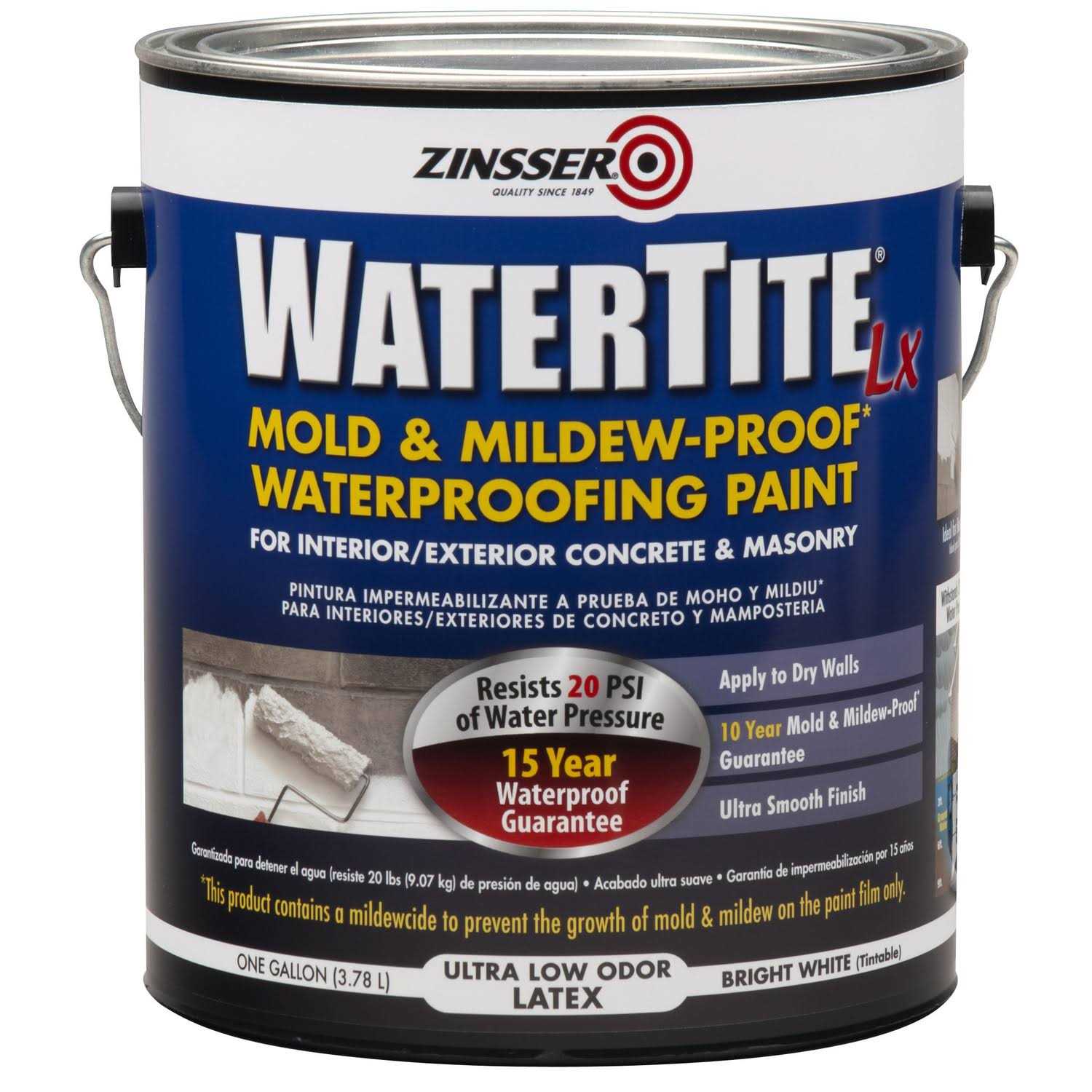 Zinsser 2001CT Bulls Eye 1-2-3 Primer – 1 Gal – 4 / Carton – White - Zenithce