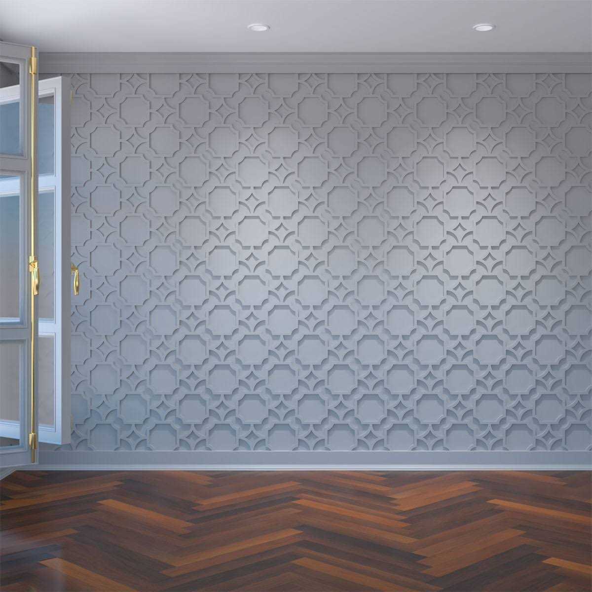 Ekena Millwork Anderson Decorative Fretwork Wall Panels in Architectural Grade PVC WALP - Zenithce