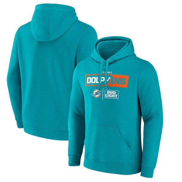 Miami Dolphins Aqua X Bud Light Pullover Hoodie - Zenithce