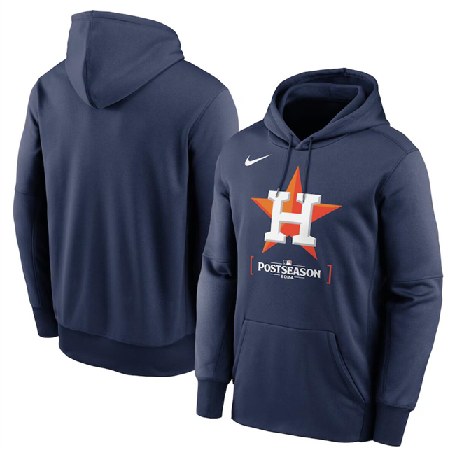 Houston Astros Navy 2024 Postseason Collection Therma Pullover Hoodie - Zenithce