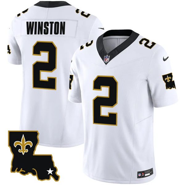 New Orleans Saints #2 Jameis Winston White 2023 F.U.S.E. 1987 Legacy Vapor Stitched Jersey - Zenithce