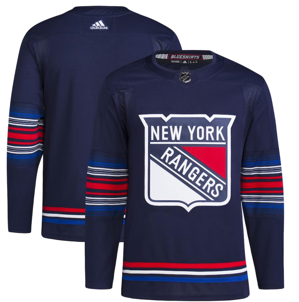 New York Rangers Blank Navy Stitched Jersey - Zenithce