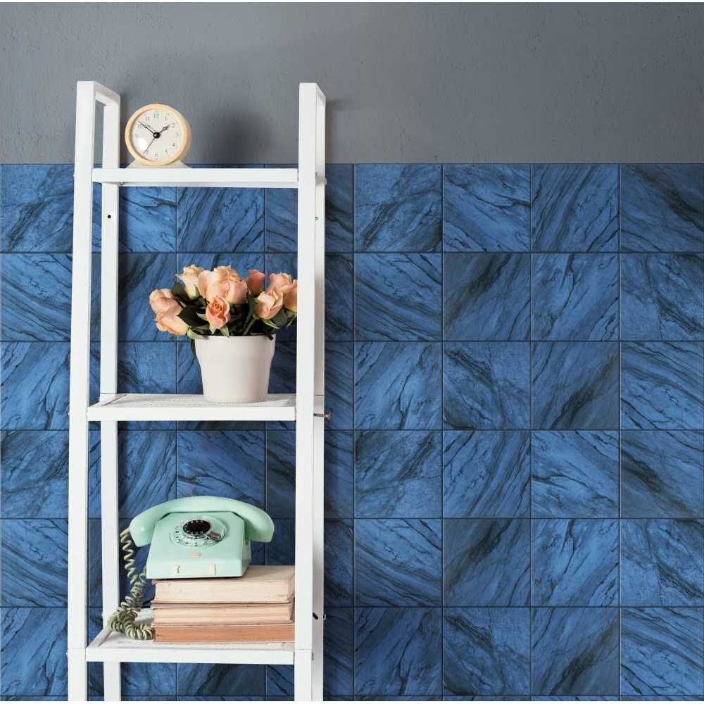 Merola Tile Renaissance Indigo 7-7/8 in. x 7-7/8 in. Porcelain Floor and Wall Tile - Zenithce
