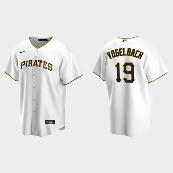 Pittsburgh Pirates #19 Daniel Vogelbach White Cool Base Stitched Jersey - Zenithce