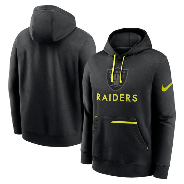 Las Vegas Raiders Black Volt Pullover Hoodie - Zenithce