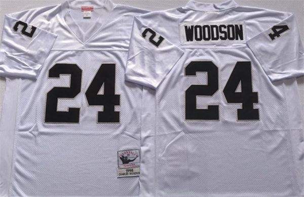 Las Vegas Raiders #24 Charles Woodson White Limited Stitched Jersey - Zenithce