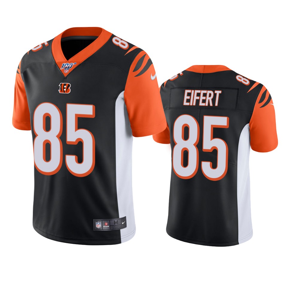 Cincinnati Bengals #85 Tyler Eifert Black 2019 100th Season Vapor Untouchable Limited Stitched Jersey - Zenithce