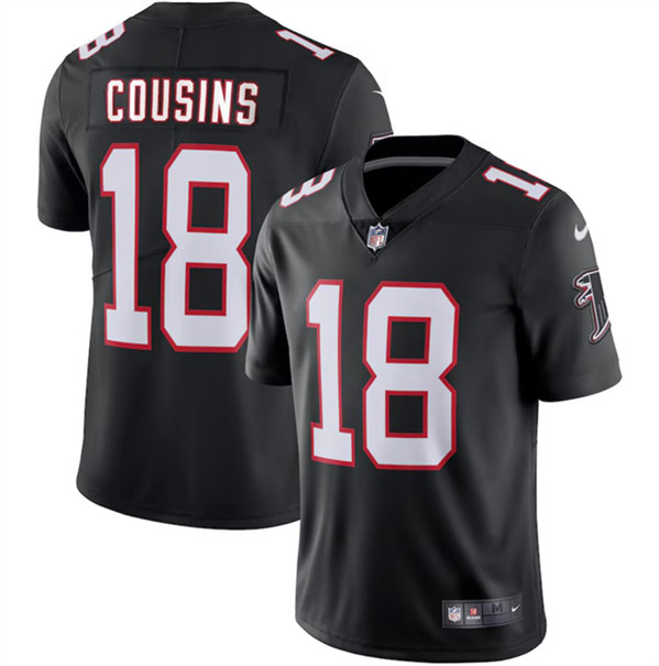 Atlanta Falcons #18 Kirk Cousins Black Vapor Untouchable Limited Stitched Jersey - Zenithce