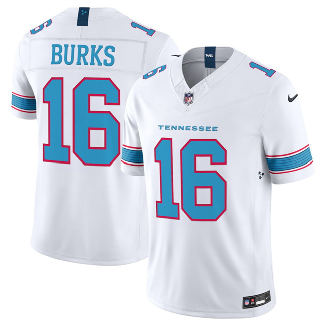 Tennessee Titans #16 Treylon Burks White 2026 F.U.S.E. Vapor Limited Stitched Jersey - Zenithce