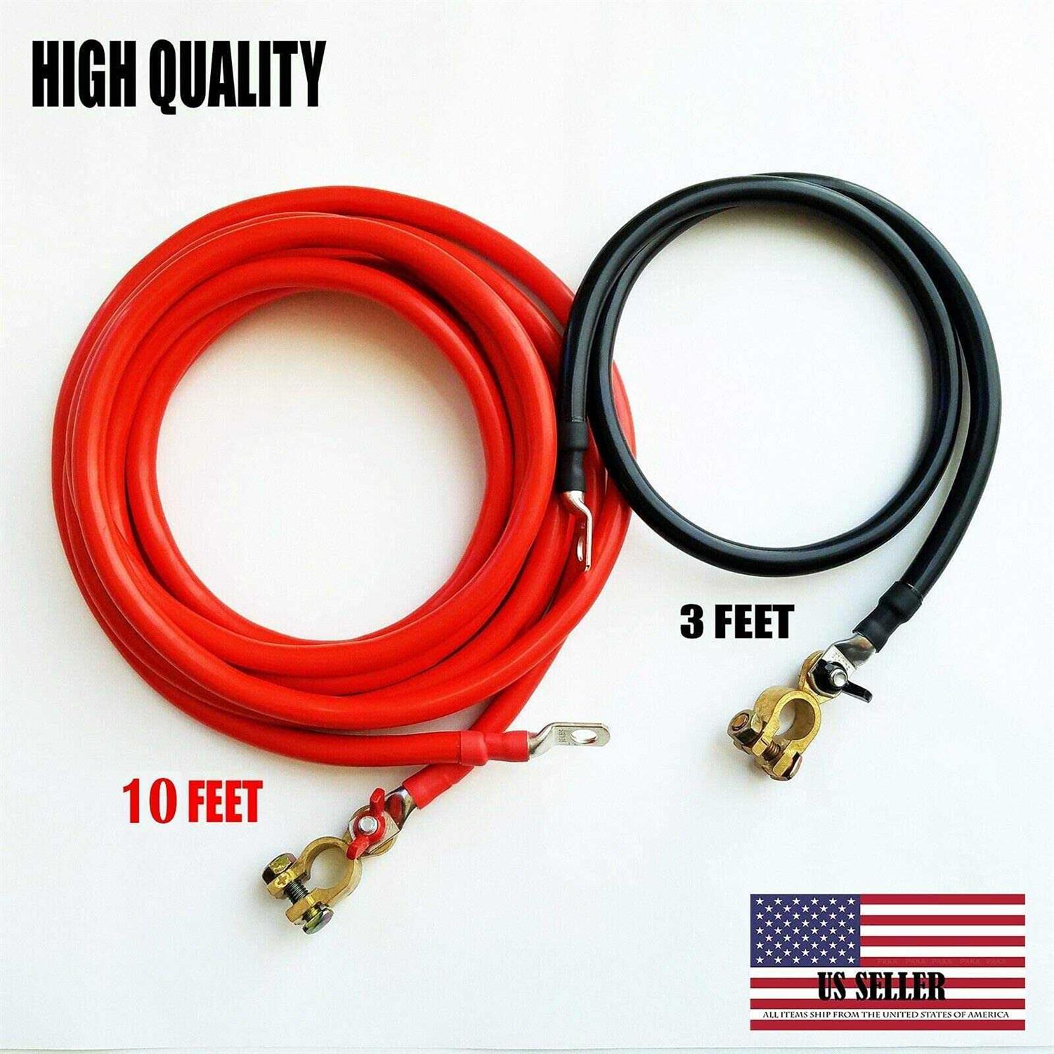 PAKA TOOLS Battery Relocation Kit 2 Awg Cable Top Post - Zenithce