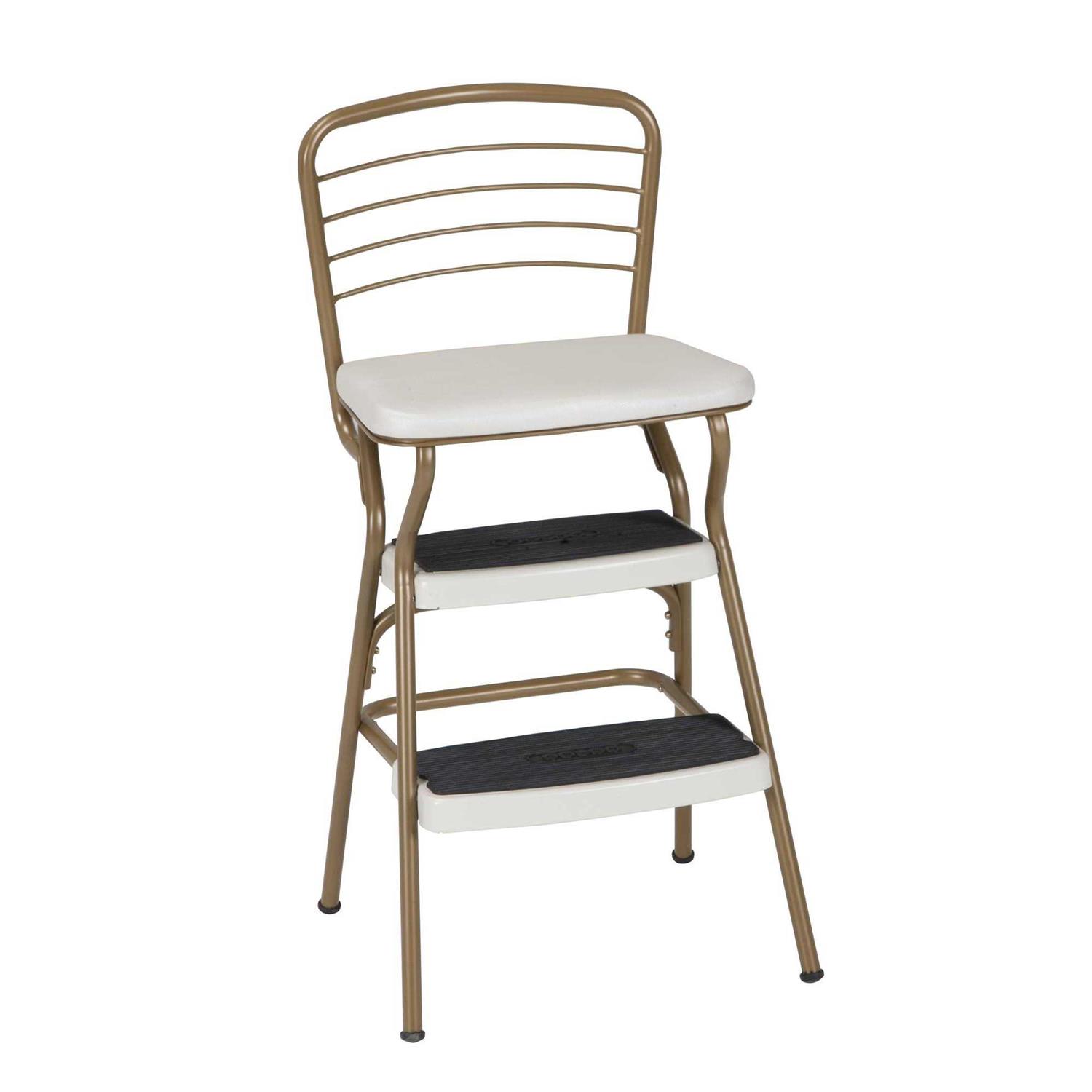 Cosco Stylaire Retro Chair/Step Stool with Flip-Up Seat - Zenithce