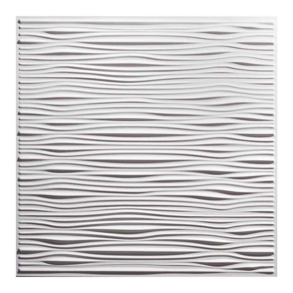 Genesis 2ft x 2ft Border Fill White Lay In Ceiling Tile 75600 - Zenithce