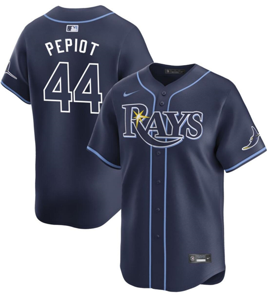 Tampa Bay Rays #44 Ryan Pepiot Navy 2024 Away Limited Stitched Jersey - Zenithce