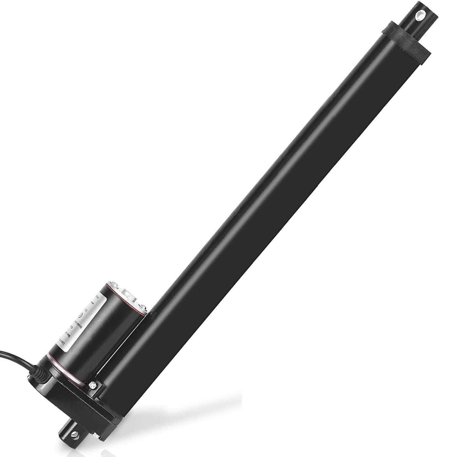 DC HOUSE 1000N High Speed 14mm/s Black Actuator Motor 4 Inch 4 Stroke Linear Actuator DC12V with Mounting Brackets - Zenithce