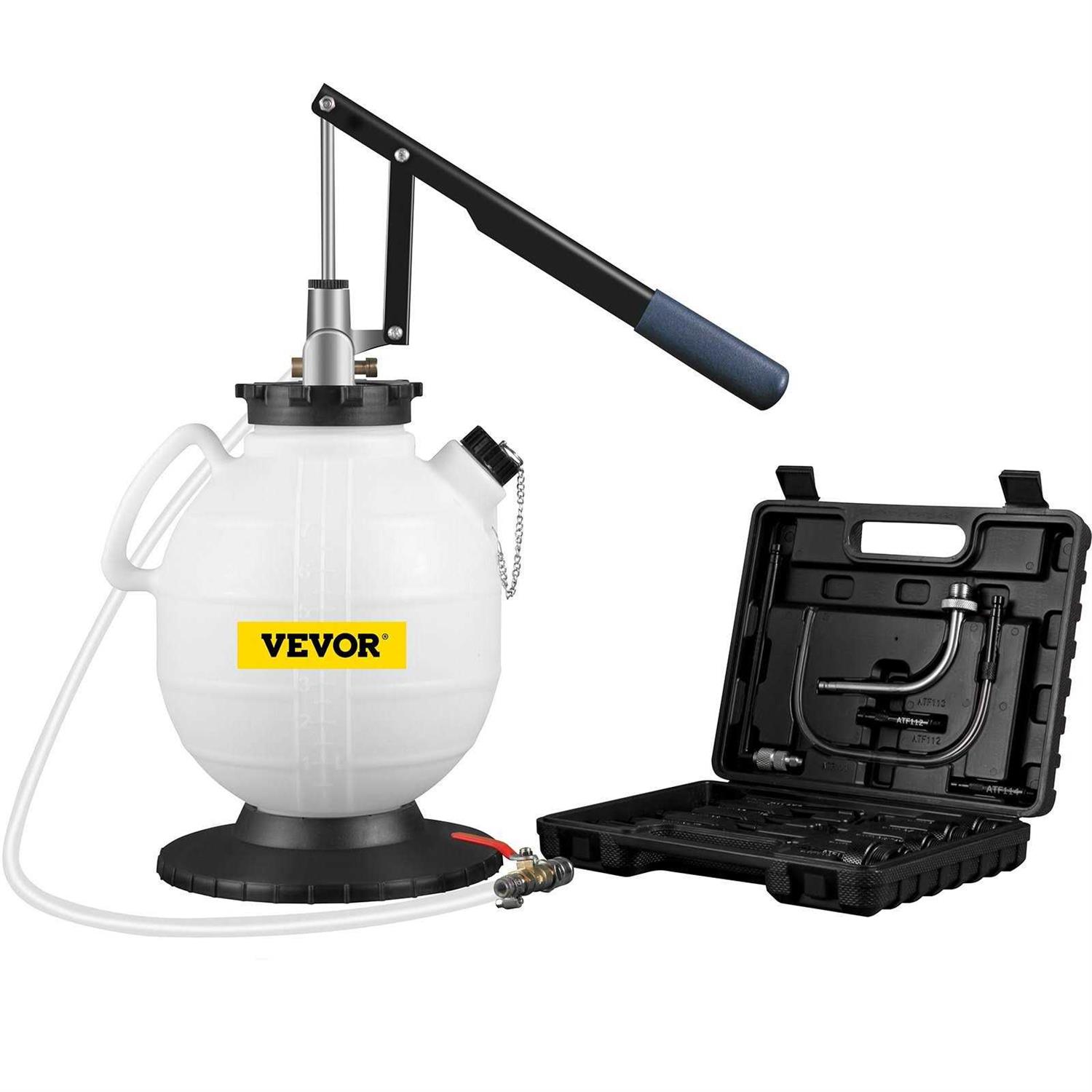 VEVOR Transmission Fluid Pressure Bleeder Large Capacity Transmission Oil Replacement Tool Set ATF Filler Adapters Transmission Oil QCBS - Zenithce