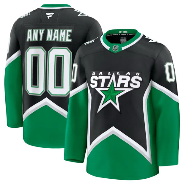 Dallas Stars Custom Black 2025-26 Alternate Stitched Jersey - Zenithce