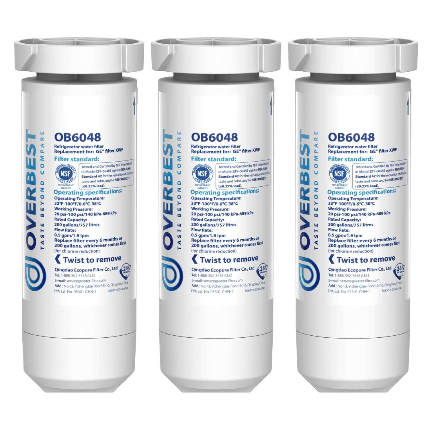 Overbest DA29-00020B Refrigerator Water Filter Replacement for Samsung DA29-00020B - Zenithce