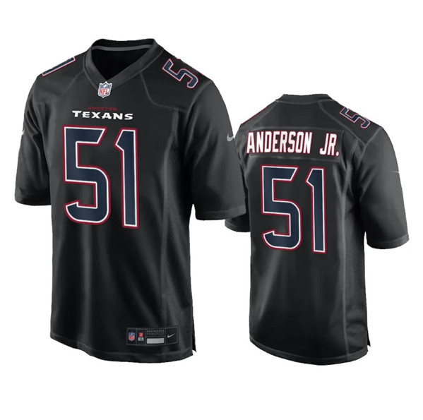 Houston Texans #51 Will Anderson Jr. Black Fashion Vapor Untouchable Limited Stitched Jersey - Zenithce