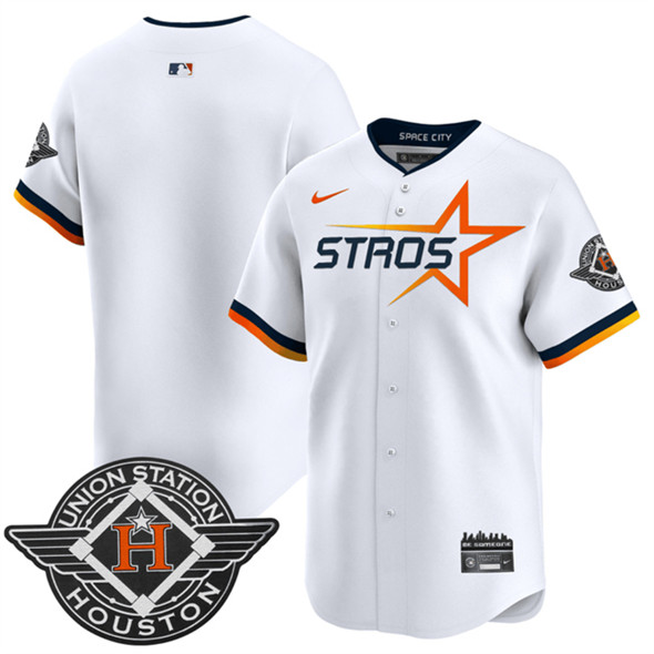 Houston Astros Blank White 2025 City Connect Limited Stitched Jersey - Zenithce