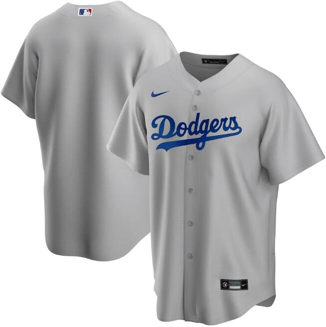 Los Angeles Dodgers Grey Cool Base Stitched Jersey - Zenithce