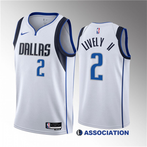 Dallas Mavericks #2 Dereck Lively II White 2023 Draft Association Edition Stitched Jersey - Zenithce
