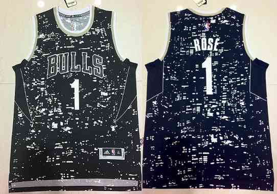 Chicago Bulls #1 Derrick Rose Adidas 2015 Urban Luminous Swingman Jersey - Zenithce