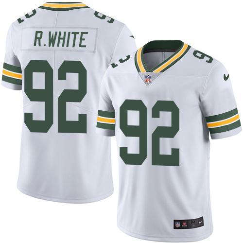 Packers #92 Reggie White White Stitched Limited Rush Nike Jersey - Zenithce