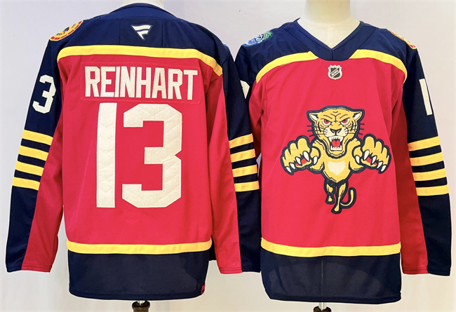 Florida Panthers #13 Sam Reinhart Red 2026-2026 Winter Classic Stitched Jersey - Zenithce