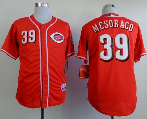 Reds #39 Devin Mesoraco Red Cool Base Stitched Jersey - Zenithce