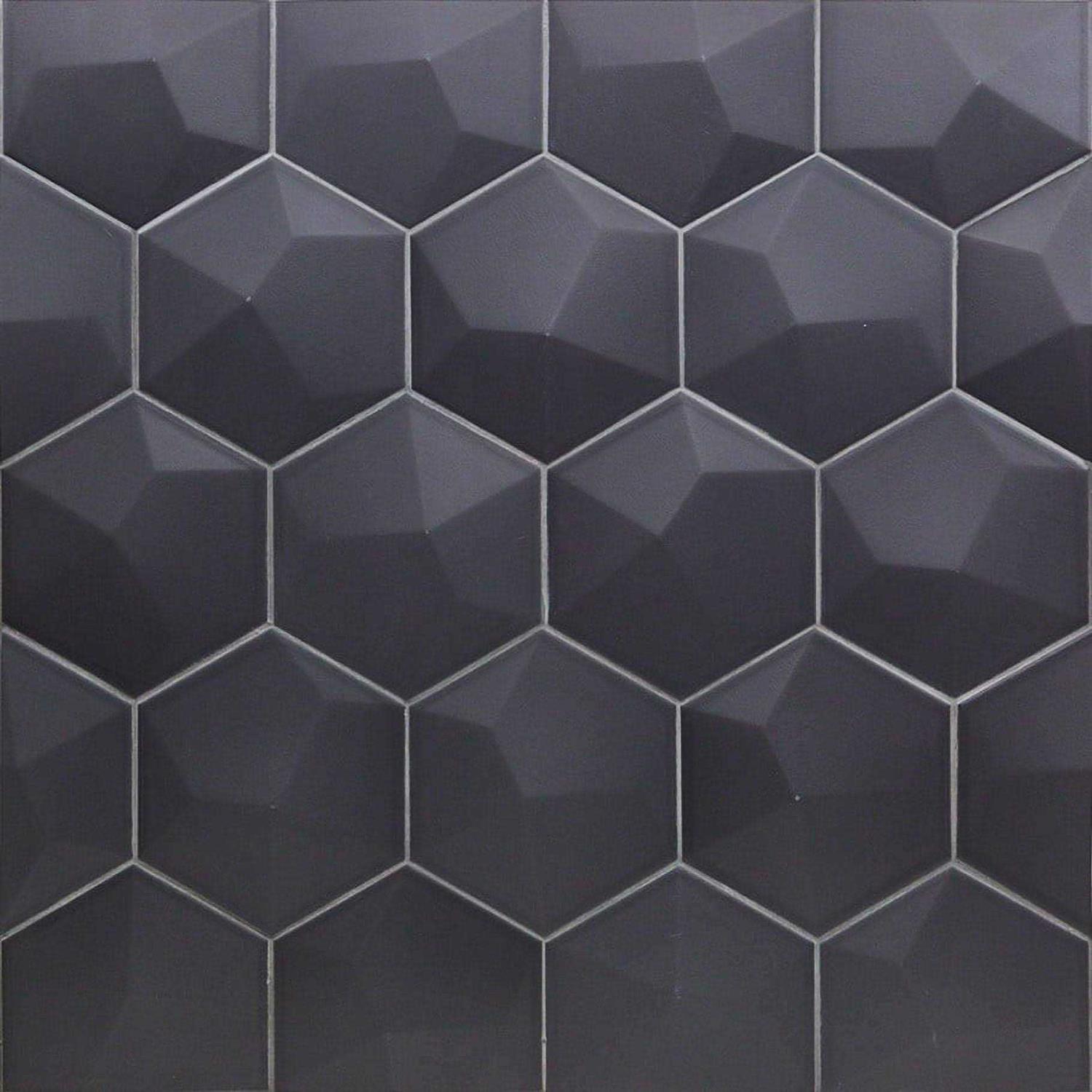 Ivy Hill Tile Bethlehem 3D Hexagon 5.9 in. x 6.96 Ceramic Wall Tile - Zenithce
