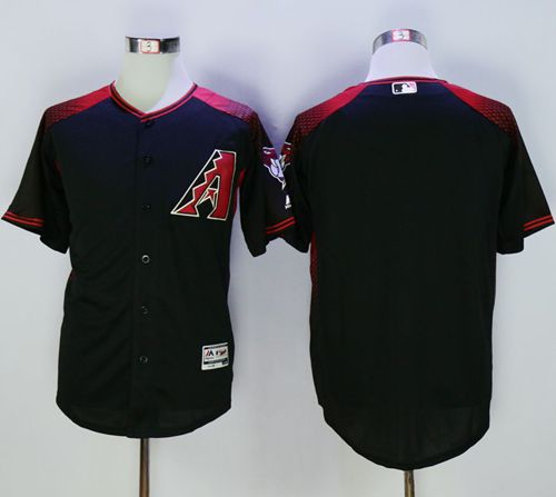Diamondbacks Blank Black Brick New Cool Base Stitched Jersey - Zenithce