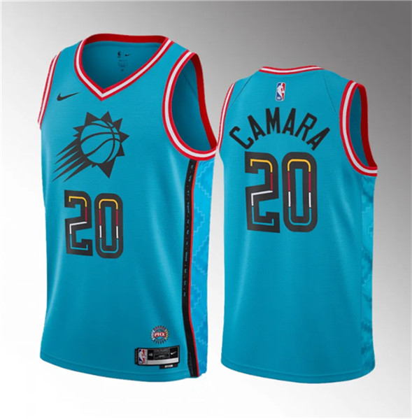 Phoenix Suns #20 Toumani Camara Blue 2023 Draft City Edition Stitched Jersey - Zenithce